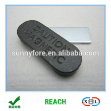 magnet badge 33 * 12mm avec couverture en plastique